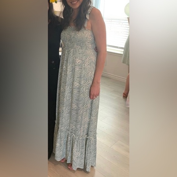 Green & white zebra spring maxi - Picture 11 of 11